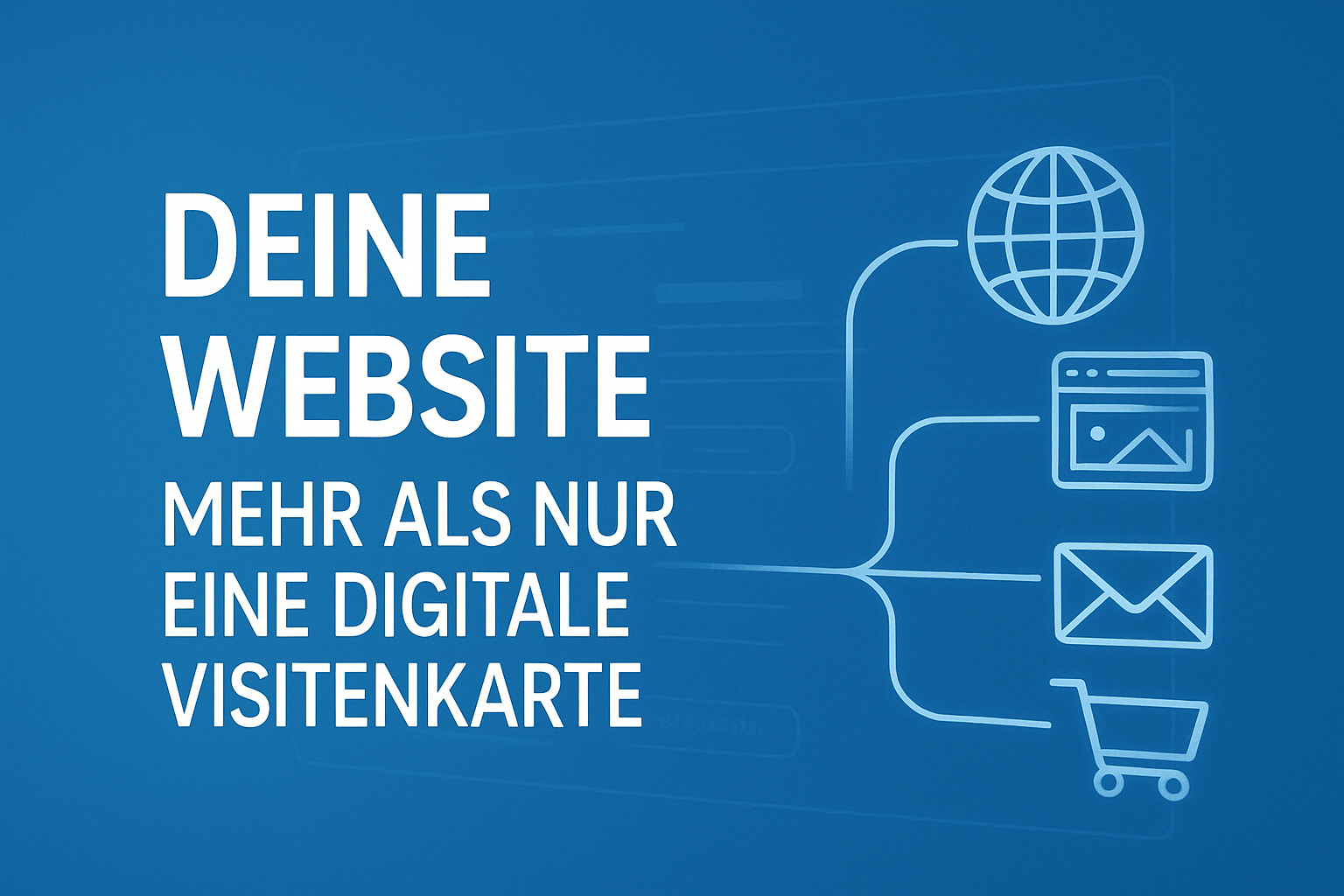 Feature Foto für den Blogbeitrag Deine Website mehr als nur eine digitale Visitenkarte