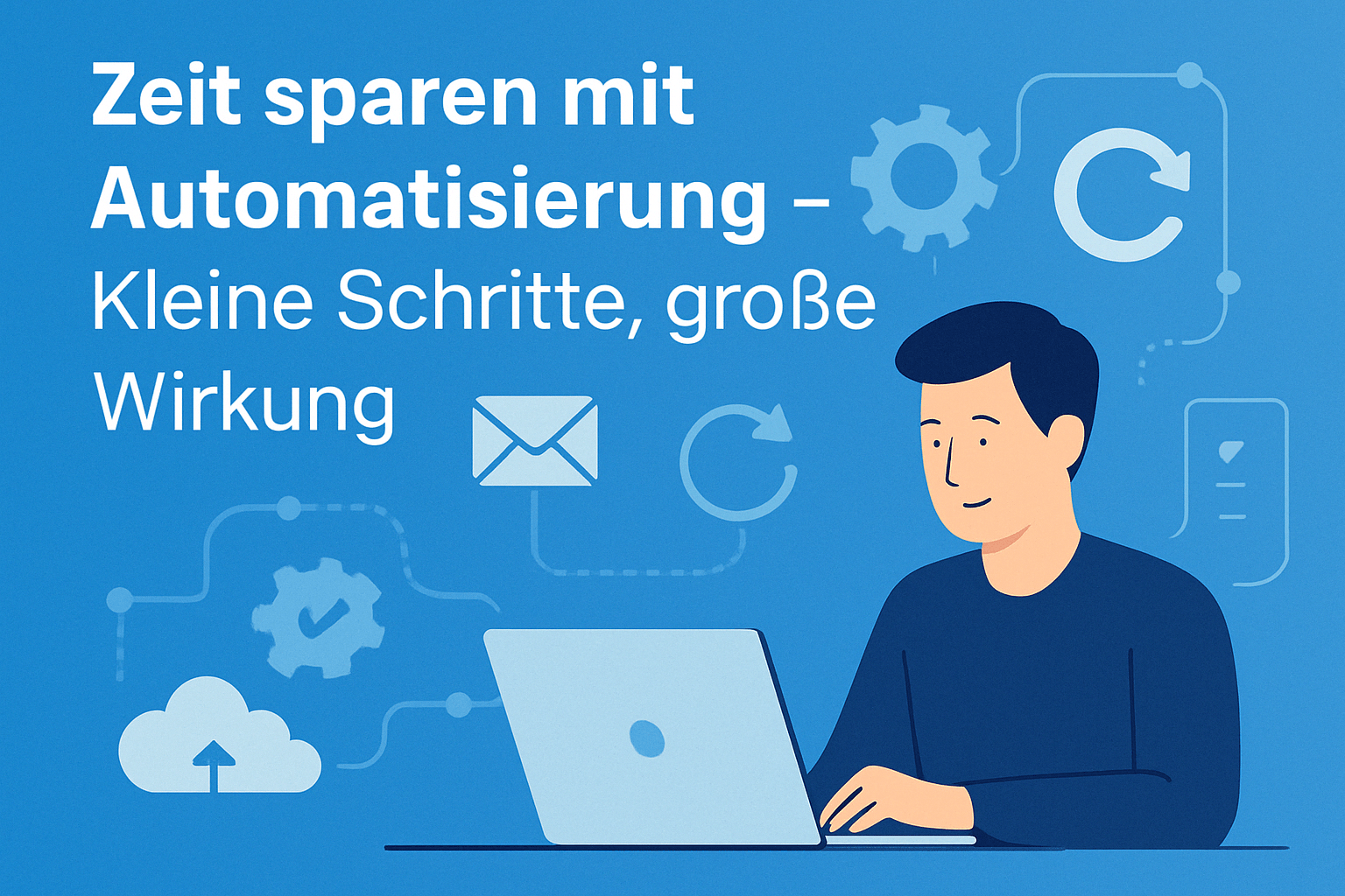 Feature Foto für den Blogbeitrag Zeit sparen mit Automatisierung