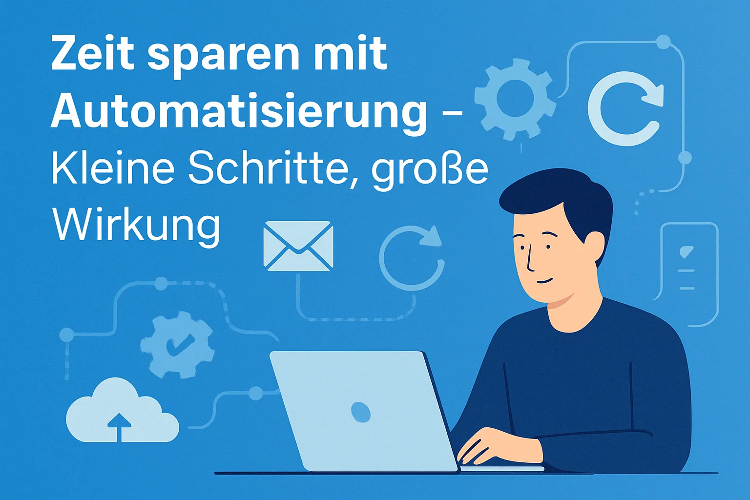 Feature Foto für den Blogbeitrag Zeit sparen mit Automatisierung