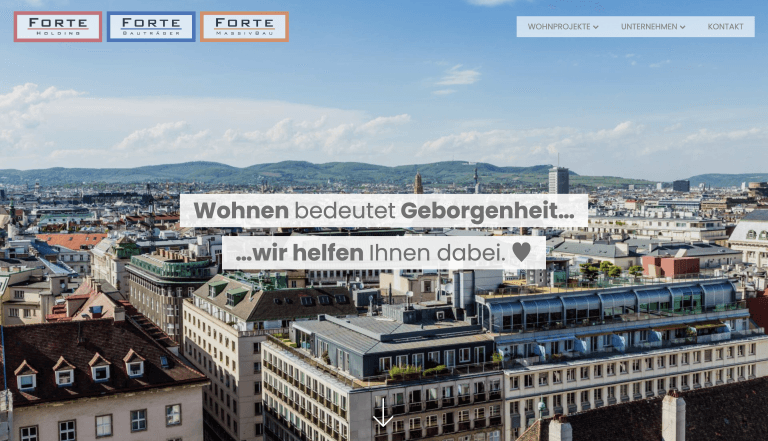 forteholding.at – Maßgeschneiderte Immobilienplattform mit WordPress & Meta Box
